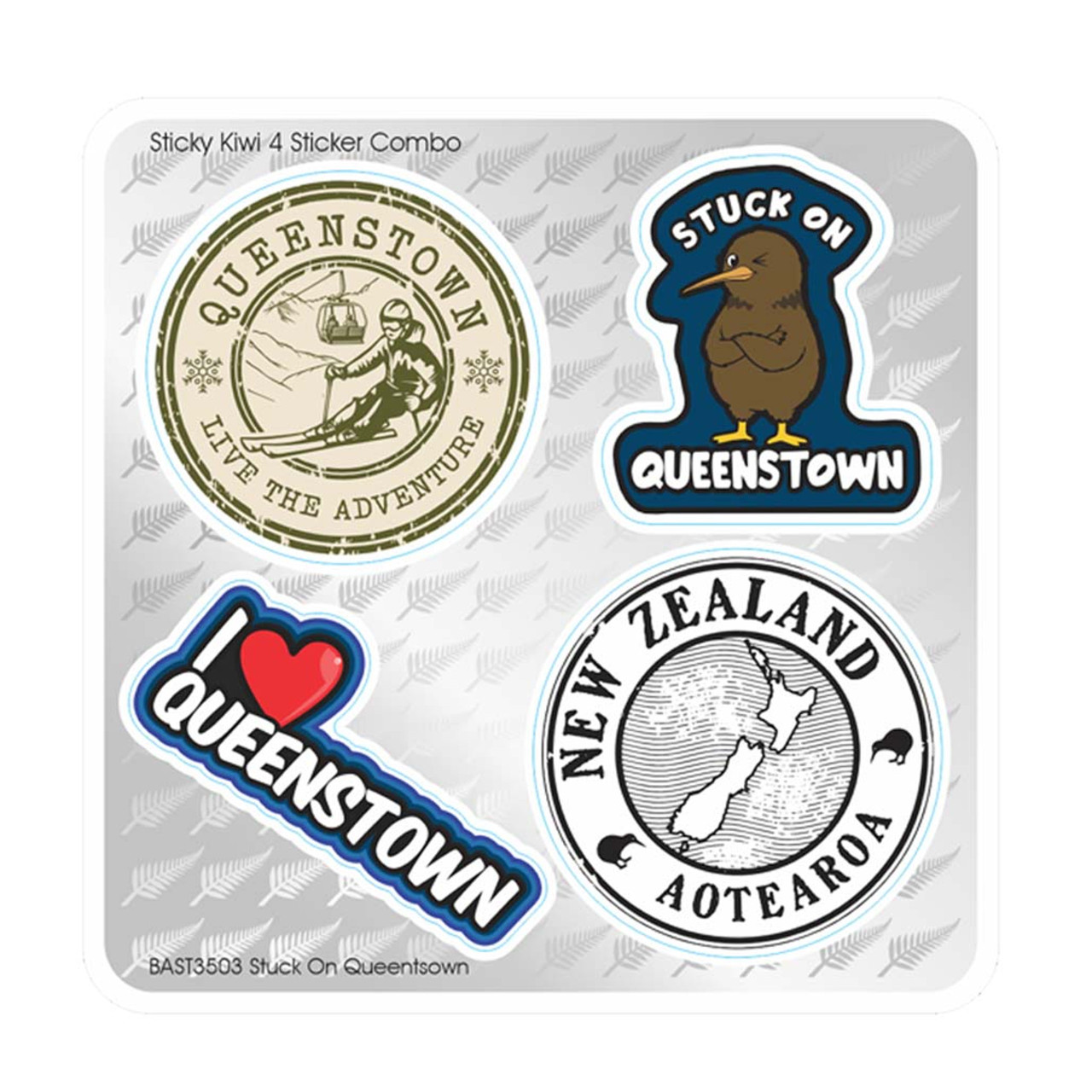4 sticker combo Stuck on Queenstown