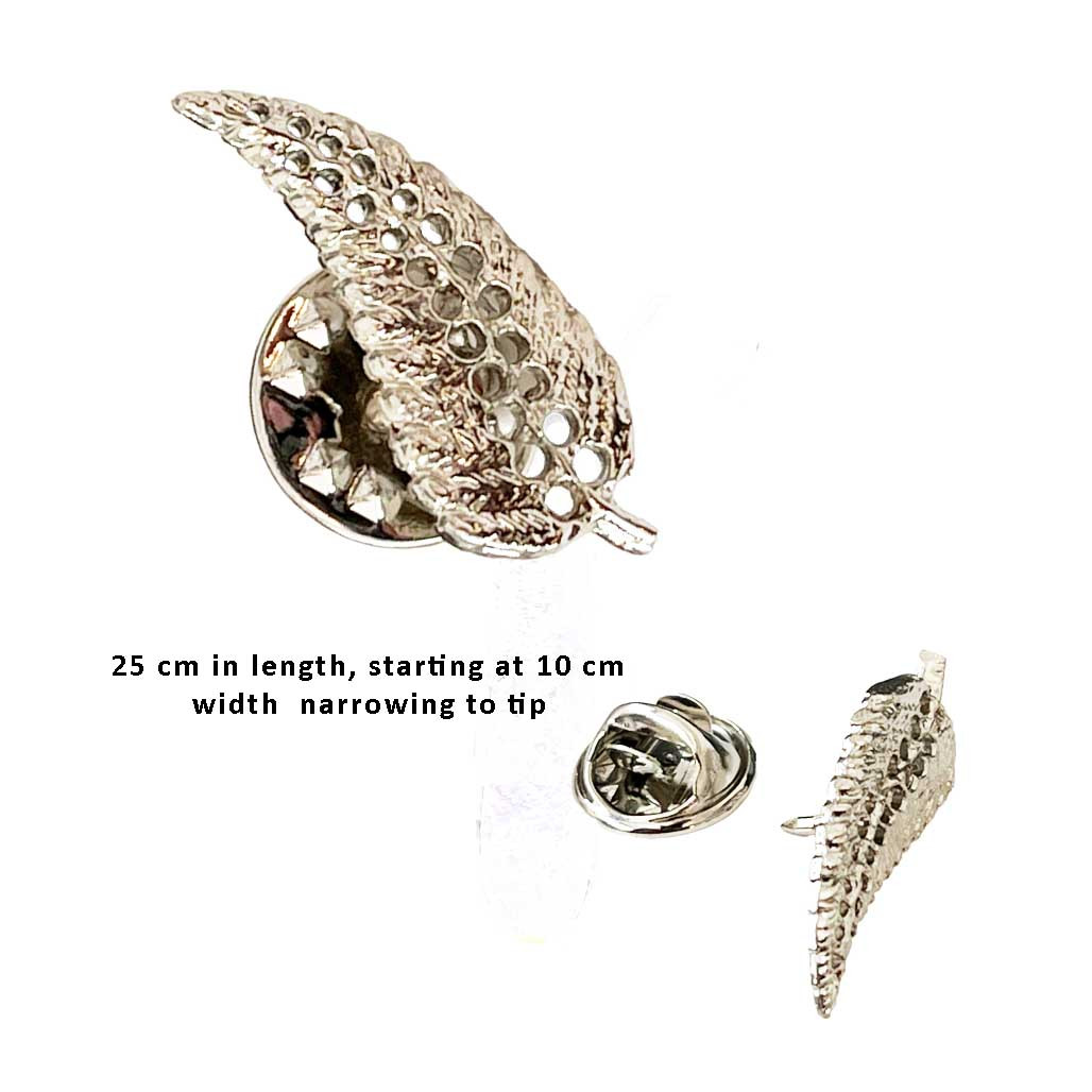 BCSP136 Souvenir Pin Fern Silver Small
