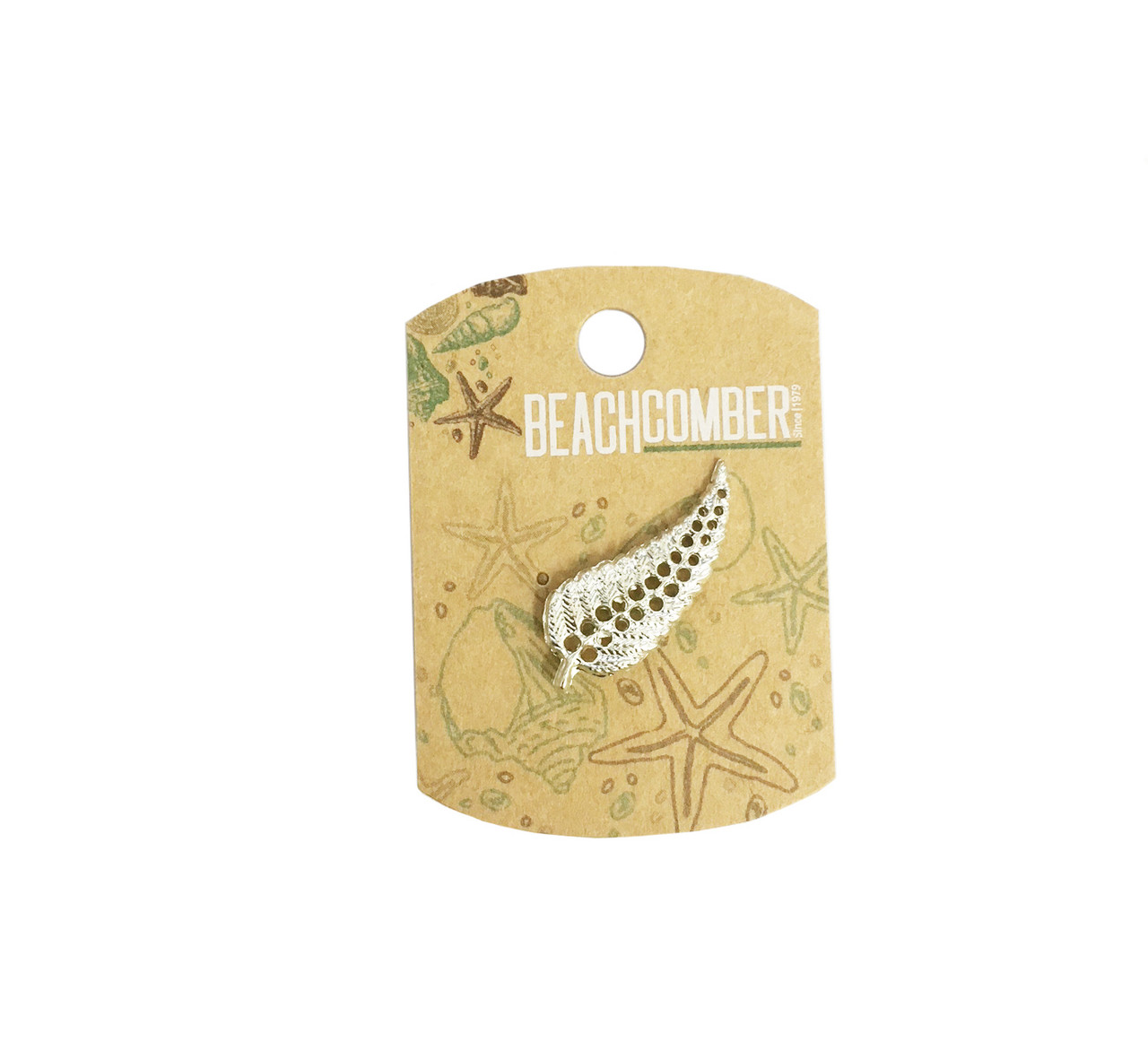 BCSP136 Souvenir Pin Fern Silver Small