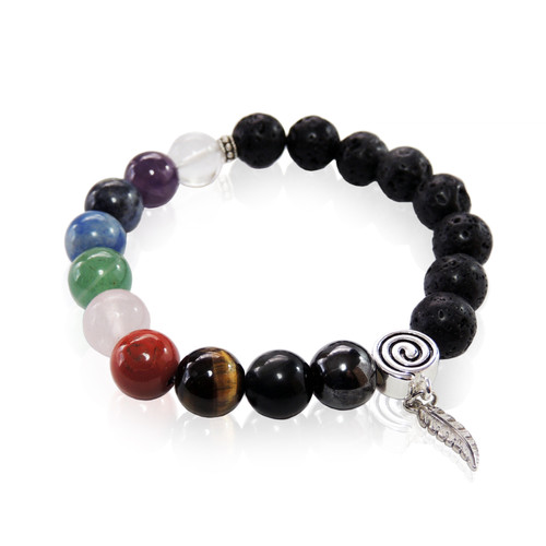 Gemstone 7 Chakra Crystal Bracelet adjustable, For Healing And Fashion,  Size: Free Size at Rs 80/piece in Vadodara