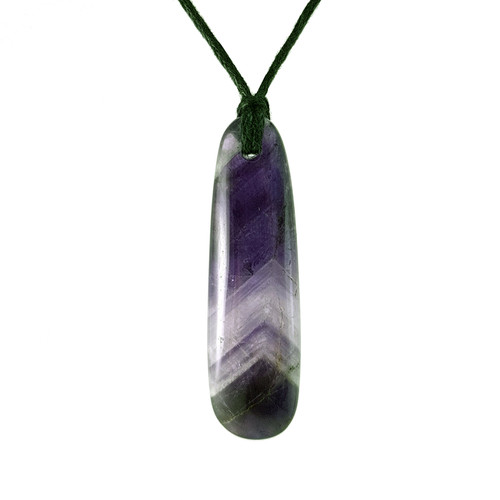 Genuine Amethyst Patu Pendant Dark