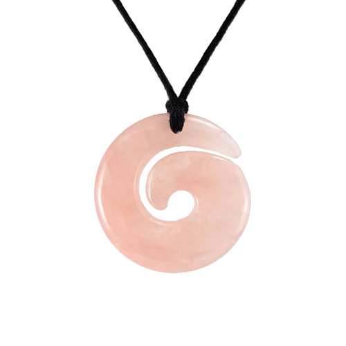 GPR-KGB75r Rose Quartz Large Koru