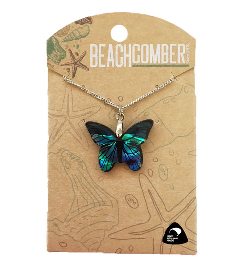 Paua Butterfly pendant