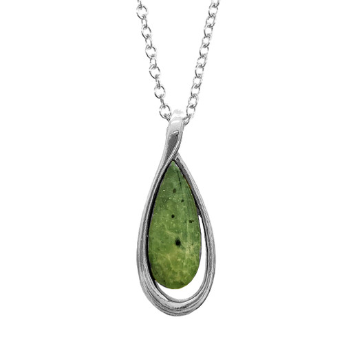 NZ Pounamu Teardrop Pendant