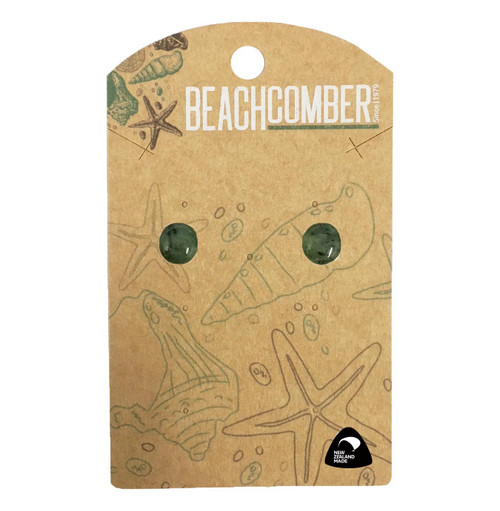 NZ Pounamu Studs Carded