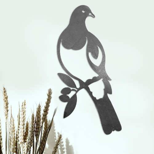 Kererū Metal Wall Art – Corten Steel