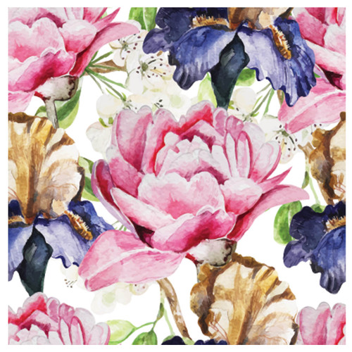 Roses and Irises Coaster