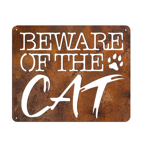 Beware of the cat - aged