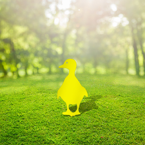Duckling 2 Garden Art – Yellow Steel