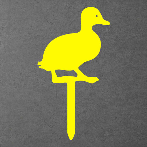 Duckling 3 Garden Art – Yellow Steel
