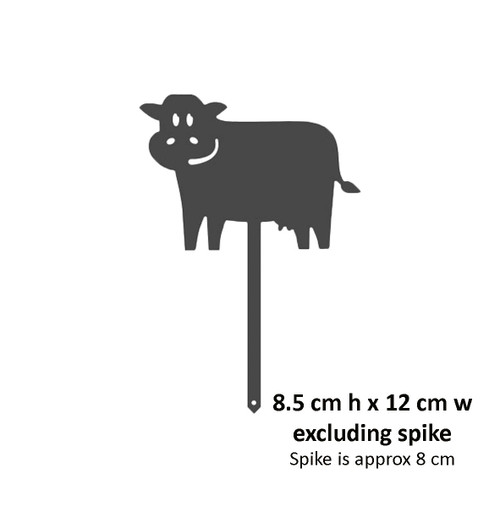 Mini Cow Pot Plant Art – Corten Steel