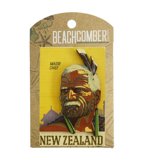 Vintage Māori Chief Magnet