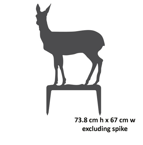 Large Standing Hind Garden Art – Corten Steel