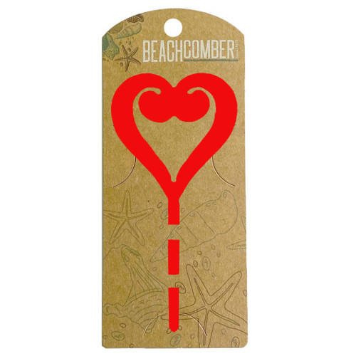 Tiny Heart Pot Plant Decoration - Red Steel
