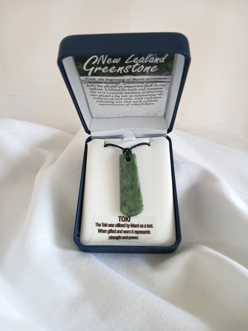 Rounded Bar Toki Pounamu Pendant
