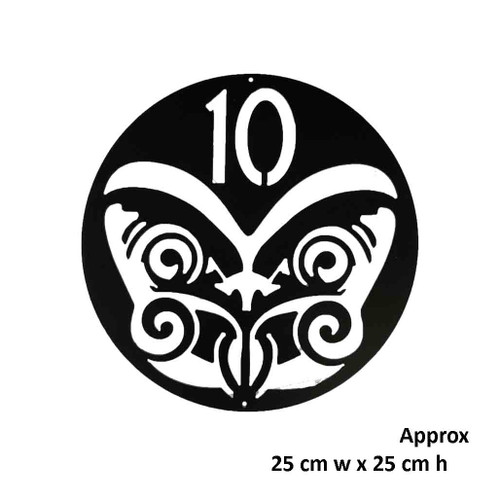 New Zealand 10c Coin Metal Wall Art – Black Steel