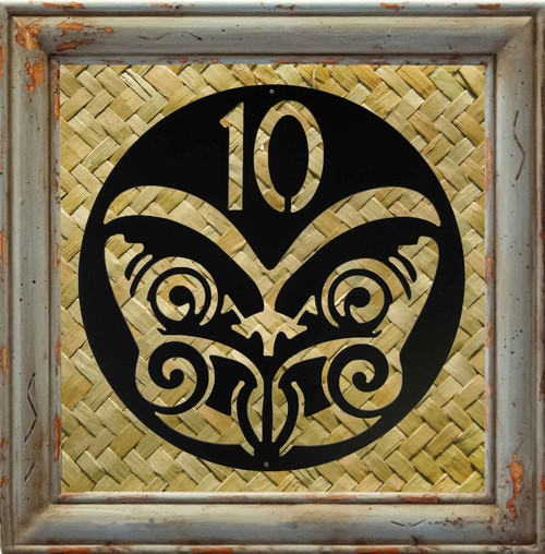New Zealand 10c Coin Metal Wall Art – Black Steel