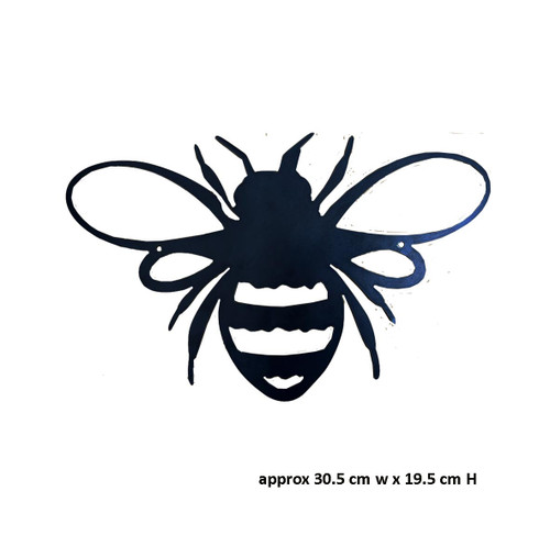 Bee metal wall art