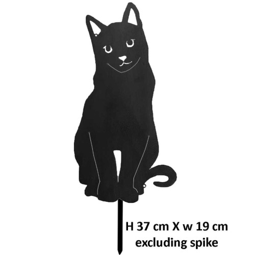 Sitting Cat Garden Art – Corten Steel