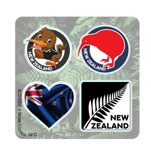 New Zealand Adventure Sticker Pack - 4 Pack