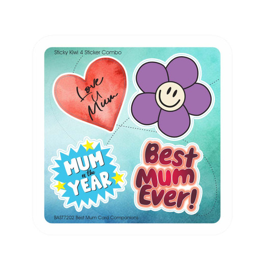 4 Sticker combo Best Mum