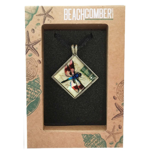 Mother Of Pearl Dragonfly Pendant