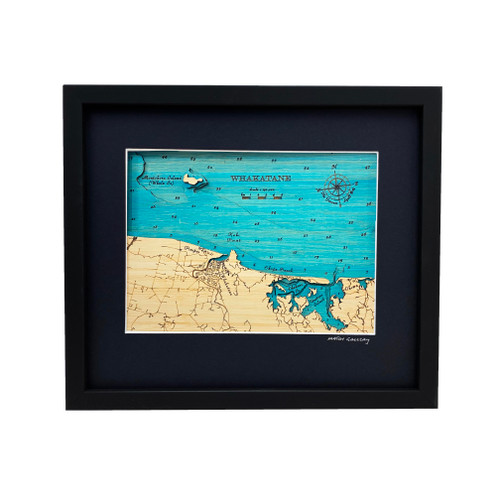 Whakatāne Small Bamboo Art Map