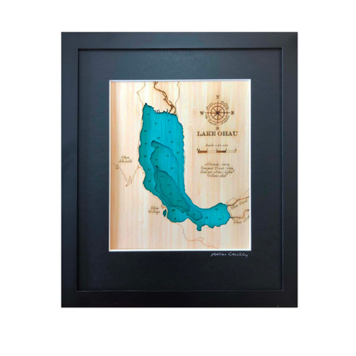 Lake Ōhau Small Bamboo Art Map