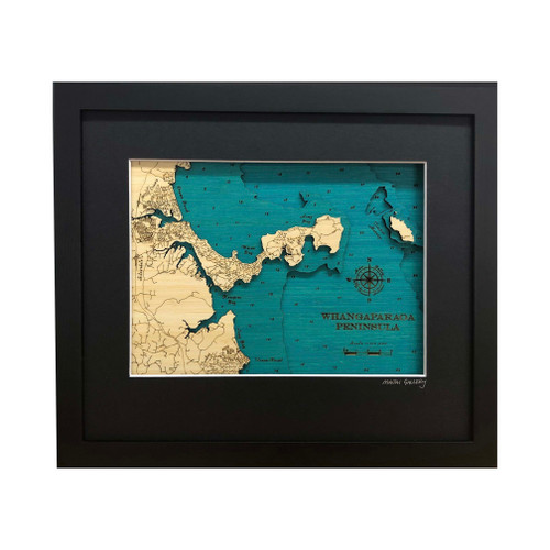 Whangaparāoa Small Bamboo Art Map