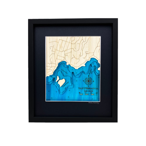 Taputeranga Marine Reserve Small Bamboo Art Map