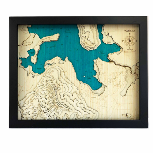 Wānaka Medium Bamboo Art Map
