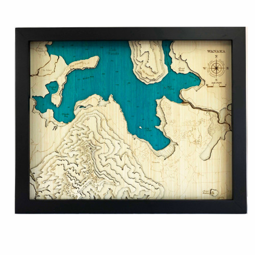 Wānaka Medium Bamboo Art Map