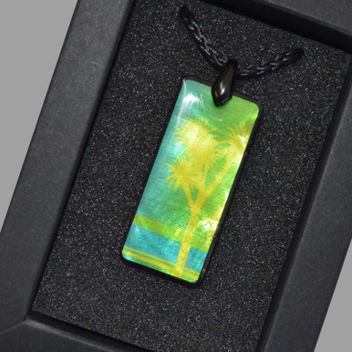 Mother Of Pearl Palm Tree Pendant