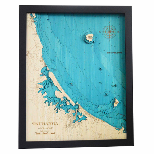 Tauranga Medium Bamboo Art Map
