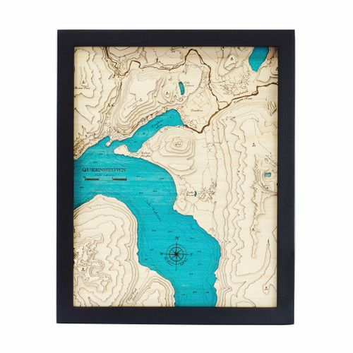 Queenstown Medium Bamboo Art Map