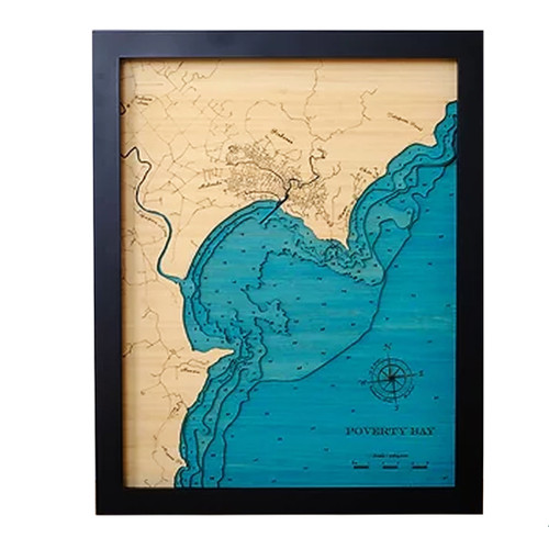 Gisborne Medium Bamboo Art Map