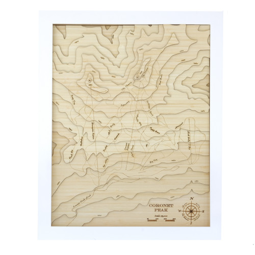 Coronet Peak Medium Bamboo Art Map