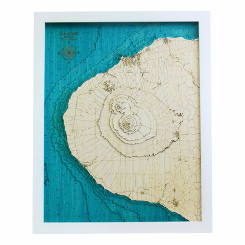 Taranaki Large Bamboo Art Map