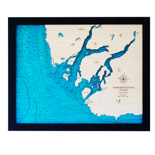 Preservation Inlet Large Bamboo Art Map