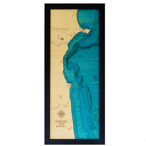 Kaikōura Large Long Bamboo Art Map