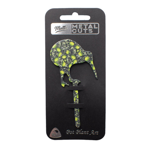 Tiny Fantail Pot Plant Art - Lime Citrus | NZ Made