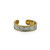 Wave Scroll, Gold, Silver & Copper Ring