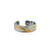 Waves, Gold, Silver & Copper Ring