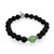 KL21b Aventurine Lava Bracelet with Silver Fern