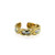 Twist Link Gold, Silver & Copper Ring