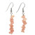 Rose Quartz Chip Drop Earrings