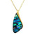 Paua Pendant Gold Plated