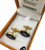 Paua Cufflinks Gold plated Oval Kiwi Boxed