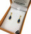 Paua Earrings Gold Plated Boxed