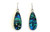 Paua Drop Earrings Silvertone